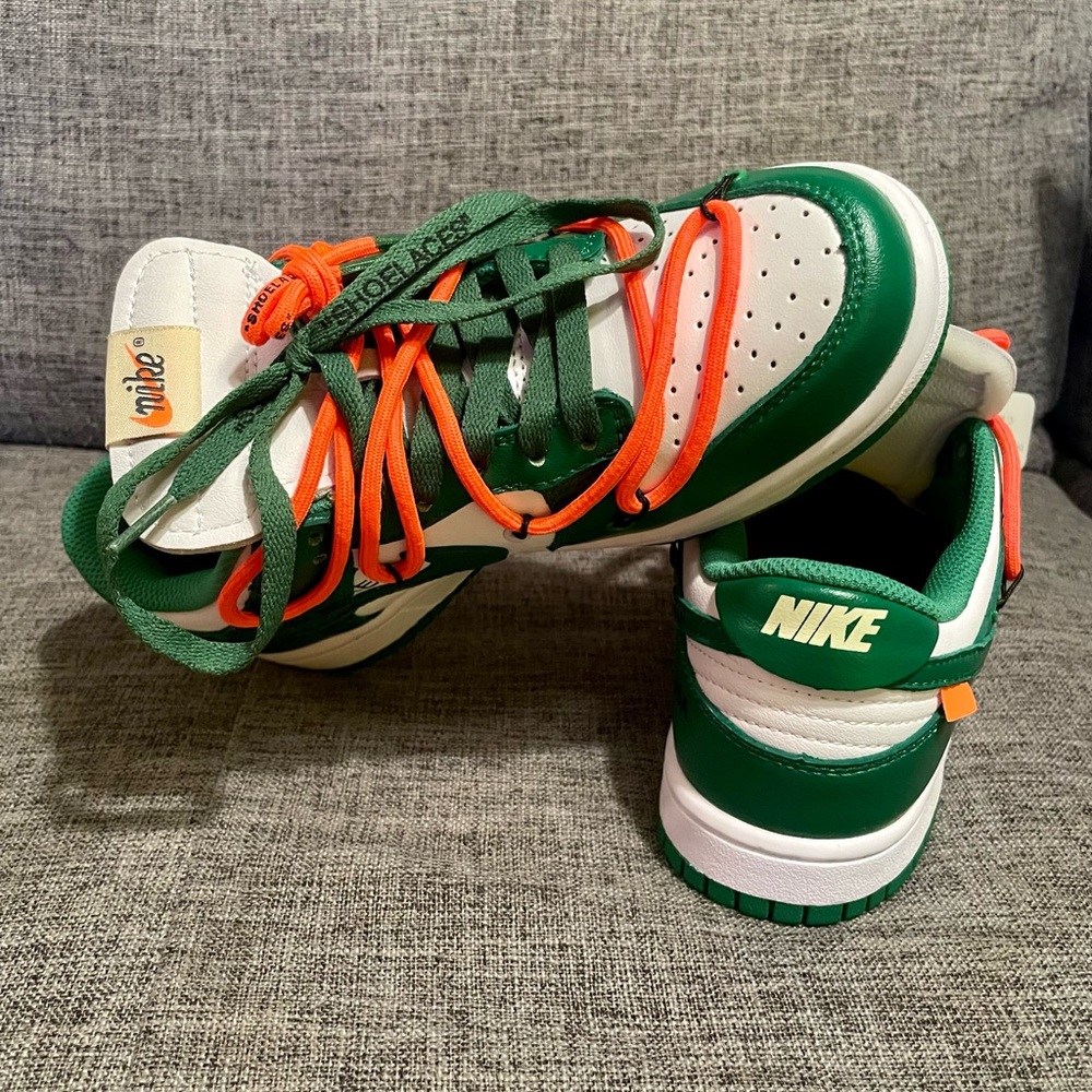 Nike off white, new without box, unisex, size 7, 24sm